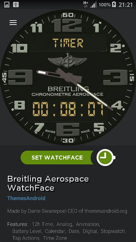 android wear breitling face|watch faces for wear.